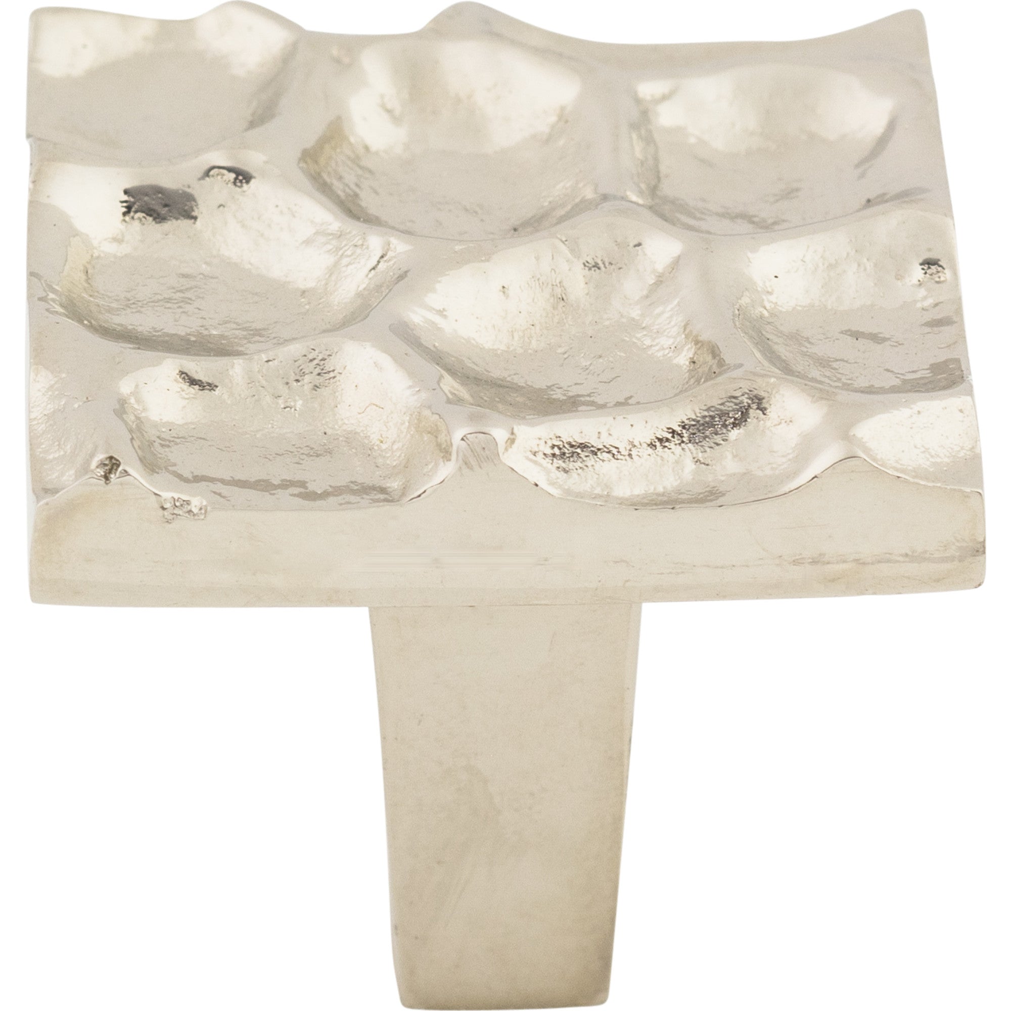Worldwide Flooring Design Center Cobblestone Square Knob 1 3/8 Inch Polished Nickel Cobblestone Square Knob 1 3/8 Inch Polished Nickel Top Knobs Decorative Hardware