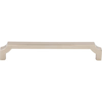 Worldwide Flooring Design Center Davenport Pull 6 5/16 Inch (c-c) Polished Nickel Davenport Pull 6 5/16 Inch (c-c) Polished Nickel Top Knobs Decorative Hardware