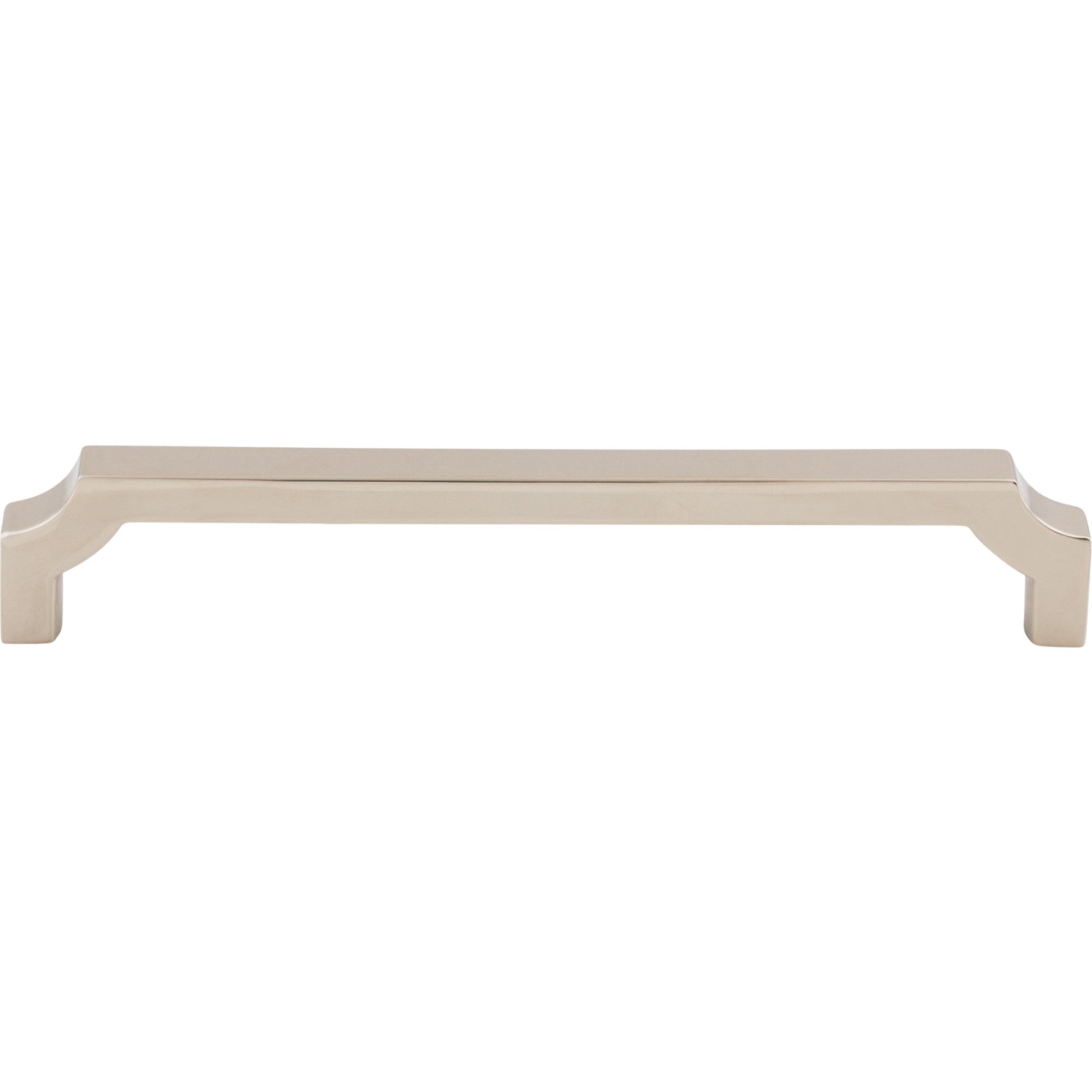 Worldwide Flooring Design Center Davenport Pull 6 5/16 Inch (c-c) Polished Nickel Davenport Pull 6 5/16 Inch (c-c) Polished Nickel Top Knobs Decorative Hardware