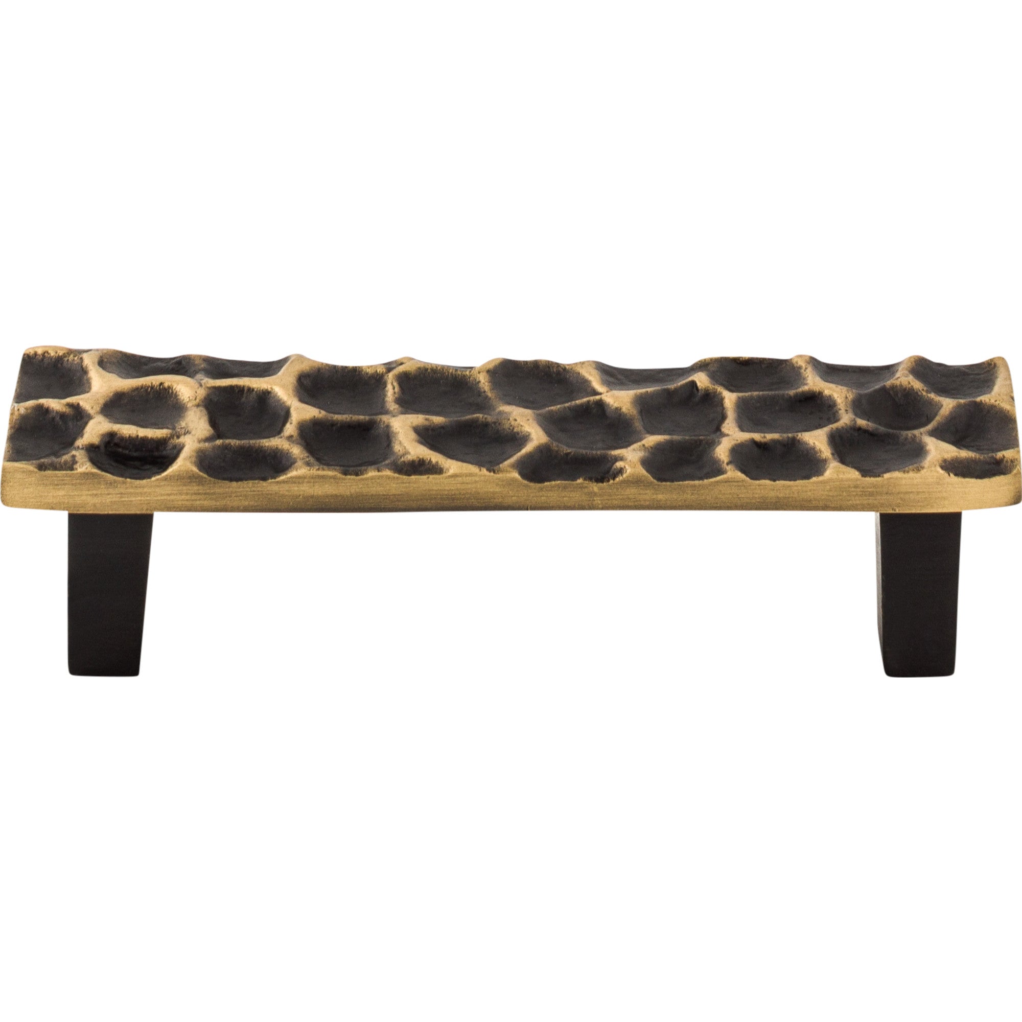 Worldwide Flooring Design Center Cobblestone Pull 3 3/4 Inch (c-c) Brass Antique Cobblestone Pull 3 3/4 Inch (c-c) Brass Antique Top Knobs Decorative Hardware
