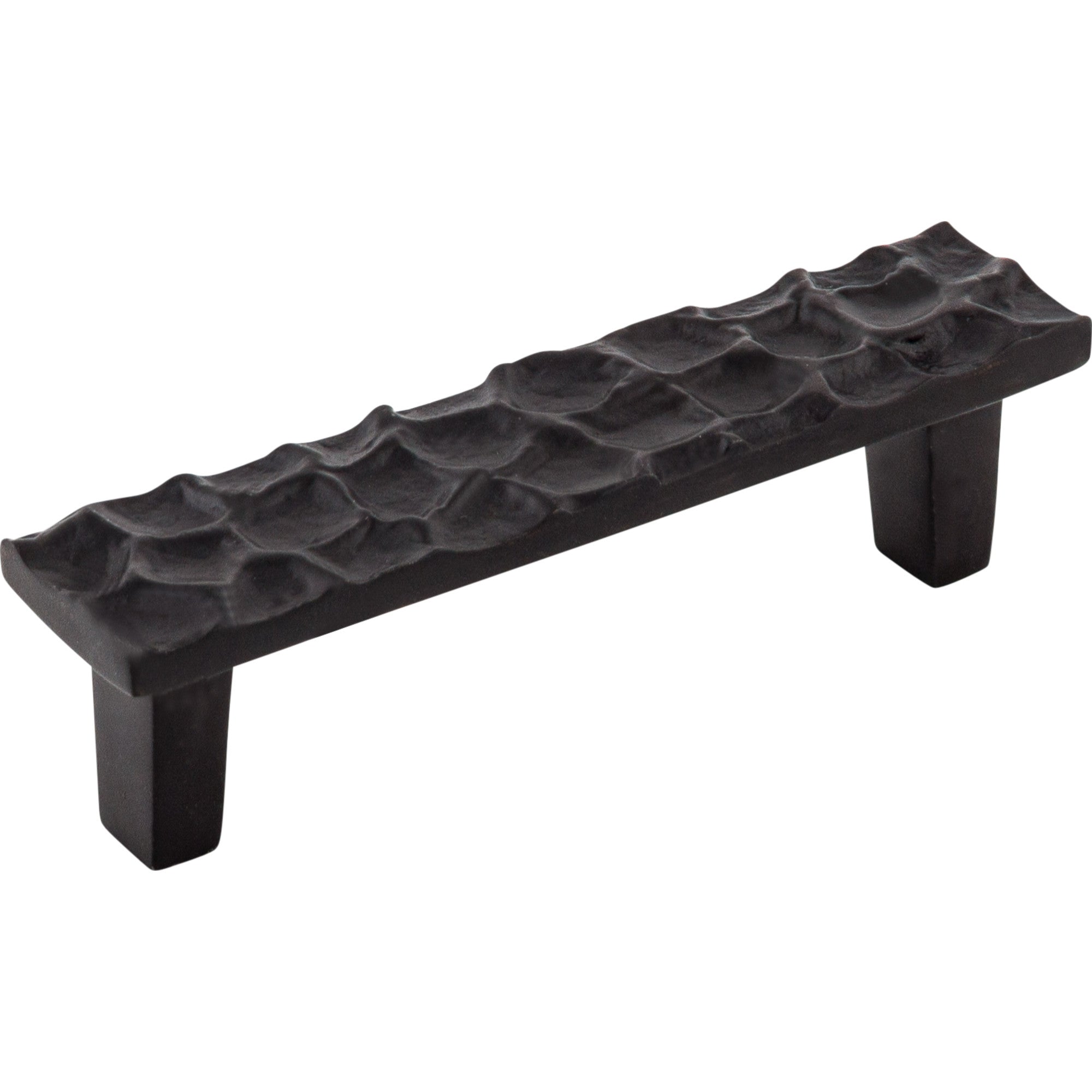 Worldwide Flooring Design Center Cobblestone Pull 3 3/4 Inch (c-c) Coal Black Cobblestone Pull 3 3/4 Inch (c-c) Coal Black Top Knobs Decorative Hardware