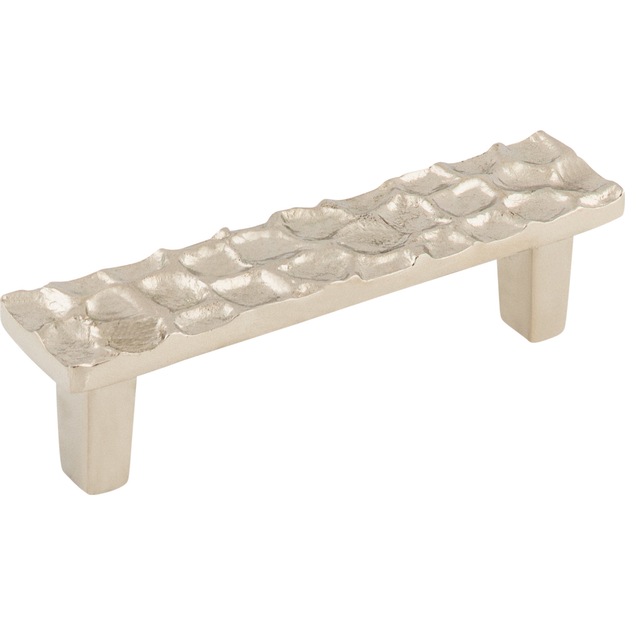 Worldwide Flooring Design Center Cobblestone Pull 3 3/4 Inch (c-c) Polished Nickel Cobblestone Pull 3 3/4 Inch (c-c) Polished Nickel Top Knobs Decorative Hardware