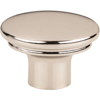 Worldwide Flooring Design Center Julian Oval Knob 1 3/8 Inch Polished Nickel Julian Oval Knob 1 3/8 Inch Polished Nickel Top Knobs Decorative Hardware