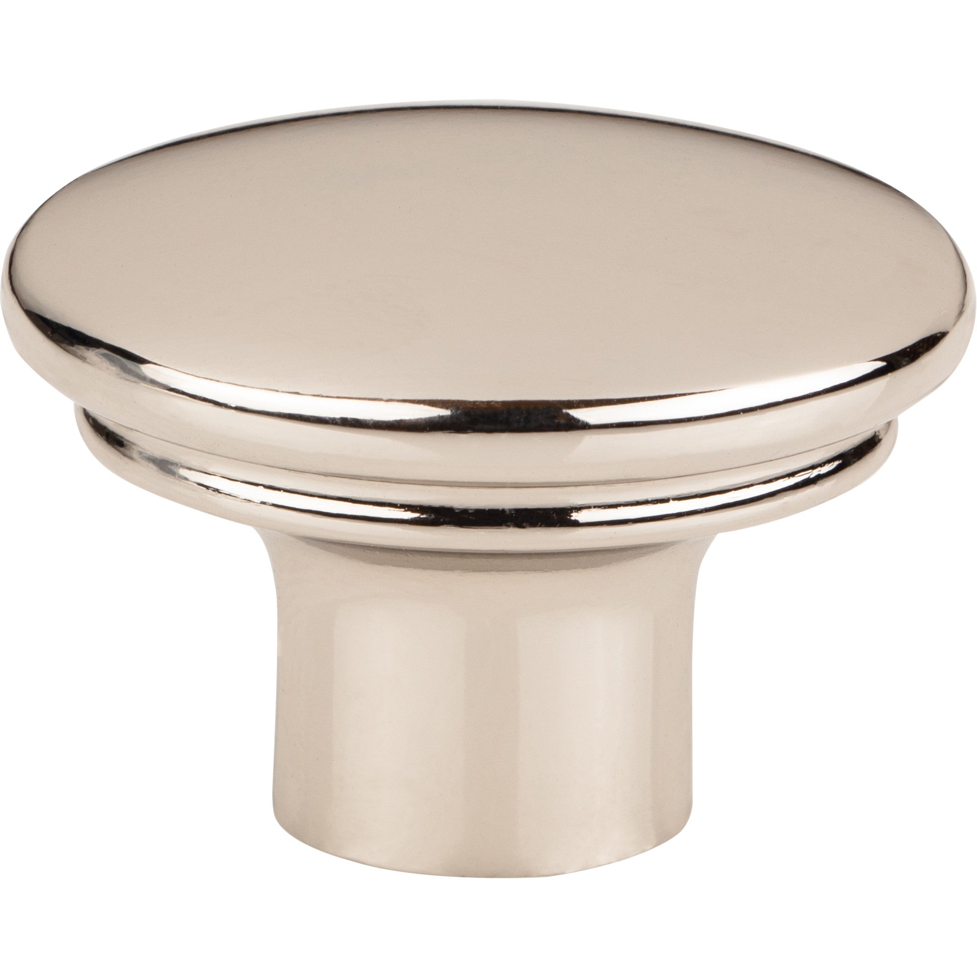 Worldwide Flooring Design Center Julian Oval Knob 1 3/8 Inch Polished Nickel Julian Oval Knob 1 3/8 Inch Polished Nickel Top Knobs Decorative Hardware