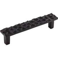 Worldwide Flooring Design Center Cobblestone Pull 5 1/16 Inch (c-c) Coal Black Cobblestone Pull 5 1/16 Inch (c-c) Coal Black Top Knobs Decorative Hardware