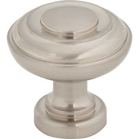 Worldwide Flooring Design Center Ulster Knob 1 1/4 Inch Brushed Satin Nickel Ulster Knob 1 1/4 Inch Brushed Satin Nickel Top Knobs Decorative Hardware