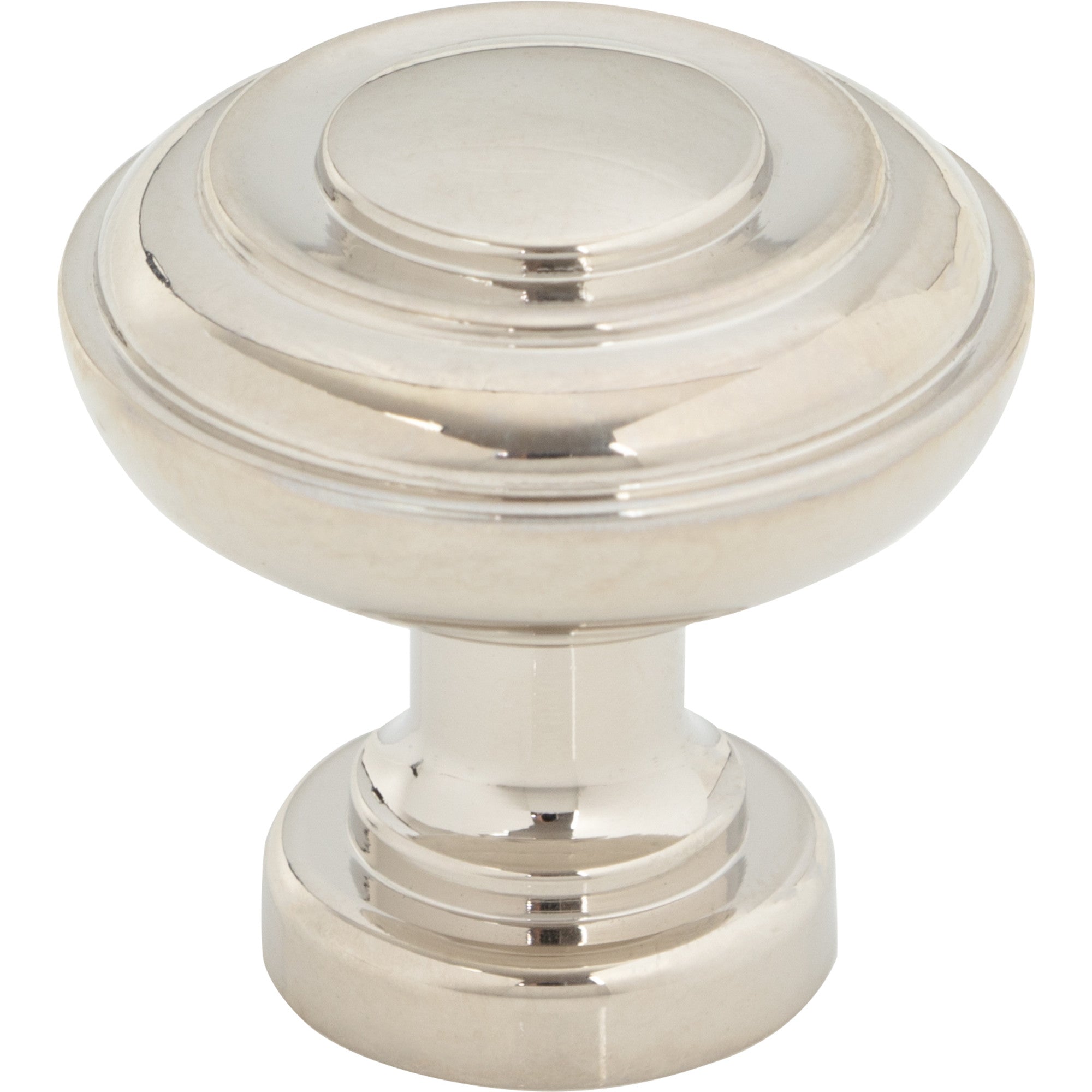 Worldwide Flooring Design Center Ulster Knob 1 1/4 Inch Polished Nickel Ulster Knob 1 1/4 Inch Polished Nickel Top Knobs Decorative Hardware