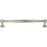 Worldwide Flooring Design Center Ulster Pull 7 9/16 Inch (c-c) Brushed Satin Nickel Ulster Pull 7 9/16 Inch (c-c) Brushed Satin Nickel Top Knobs Decorative Hardware