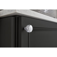 Worldwide Flooring Design Center Kingsmill Knob 1 1/4 Inch Polished Chrome Kingsmill Knob 1 1/4 Inch Polished Chrome Top Knobs Decorative Hardware