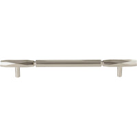 Worldwide Flooring Design Center Kingsmill Pull 7 9/16 Inch (c-c) Brushed Satin Nickel Kingsmill Pull 7 9/16 Inch (c-c) Brushed Satin Nickel Top Knobs Decorative Hardware