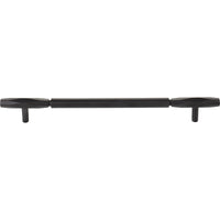 Worldwide Flooring Design Center Kingsmill Pull 8 13/16 Inch (c-c) Flat Black Kingsmill Pull 8 13/16 Inch (c-c) Flat Black Top Knobs Decorative Hardware