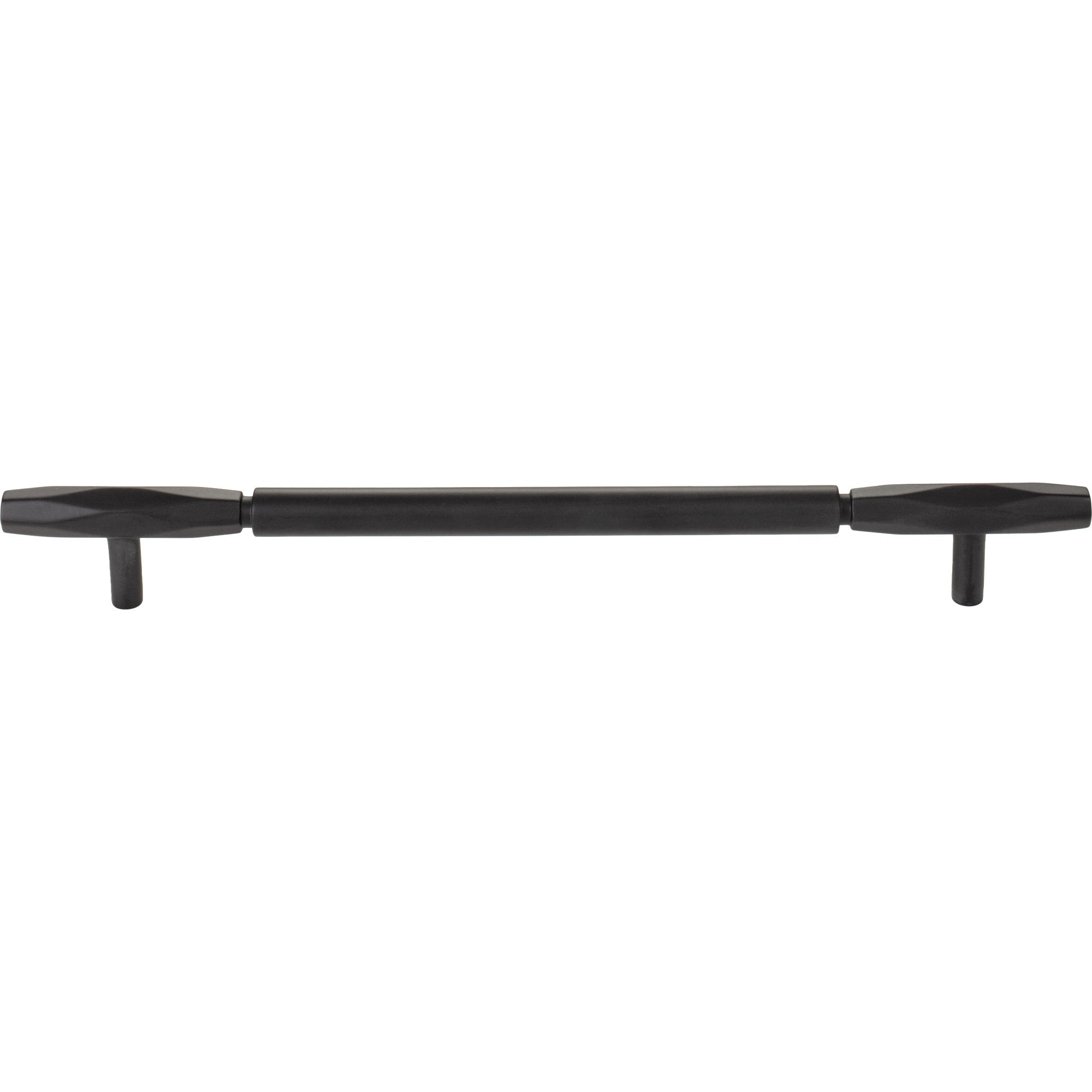 Worldwide Flooring Design Center Kingsmill Pull 8 13/16 Inch (c-c) Flat Black Kingsmill Pull 8 13/16 Inch (c-c) Flat Black Top Knobs Decorative Hardware