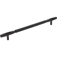 Worldwide Flooring Design Center Kingsmill Pull 8 13/16 Inch (c-c) Flat Black Kingsmill Pull 8 13/16 Inch (c-c) Flat Black Top Knobs Decorative Hardware