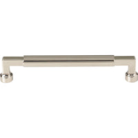 Worldwide Flooring Design Center Cumberland Pull 6 5/16 Inch (c-c) Polished Nickel Cumberland Pull 6 5/16 Inch (c-c) Polished Nickel Top Knobs Decorative Hardware
