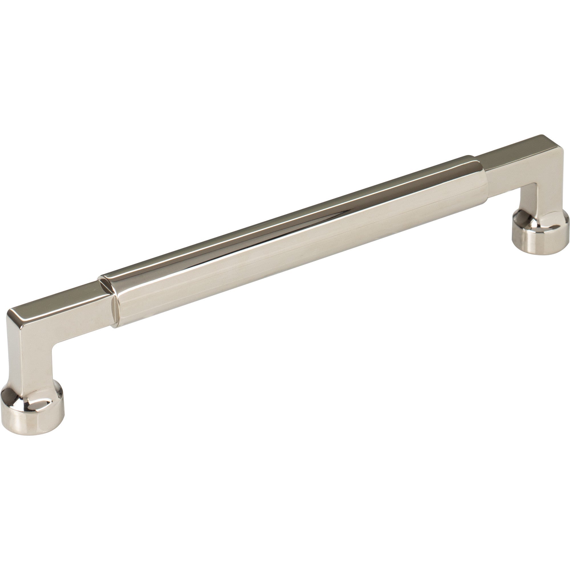 Worldwide Flooring Design Center Cumberland Pull 6 5/16 Inch (c-c) Polished Nickel Cumberland Pull 6 5/16 Inch (c-c) Polished Nickel Top Knobs Decorative Hardware