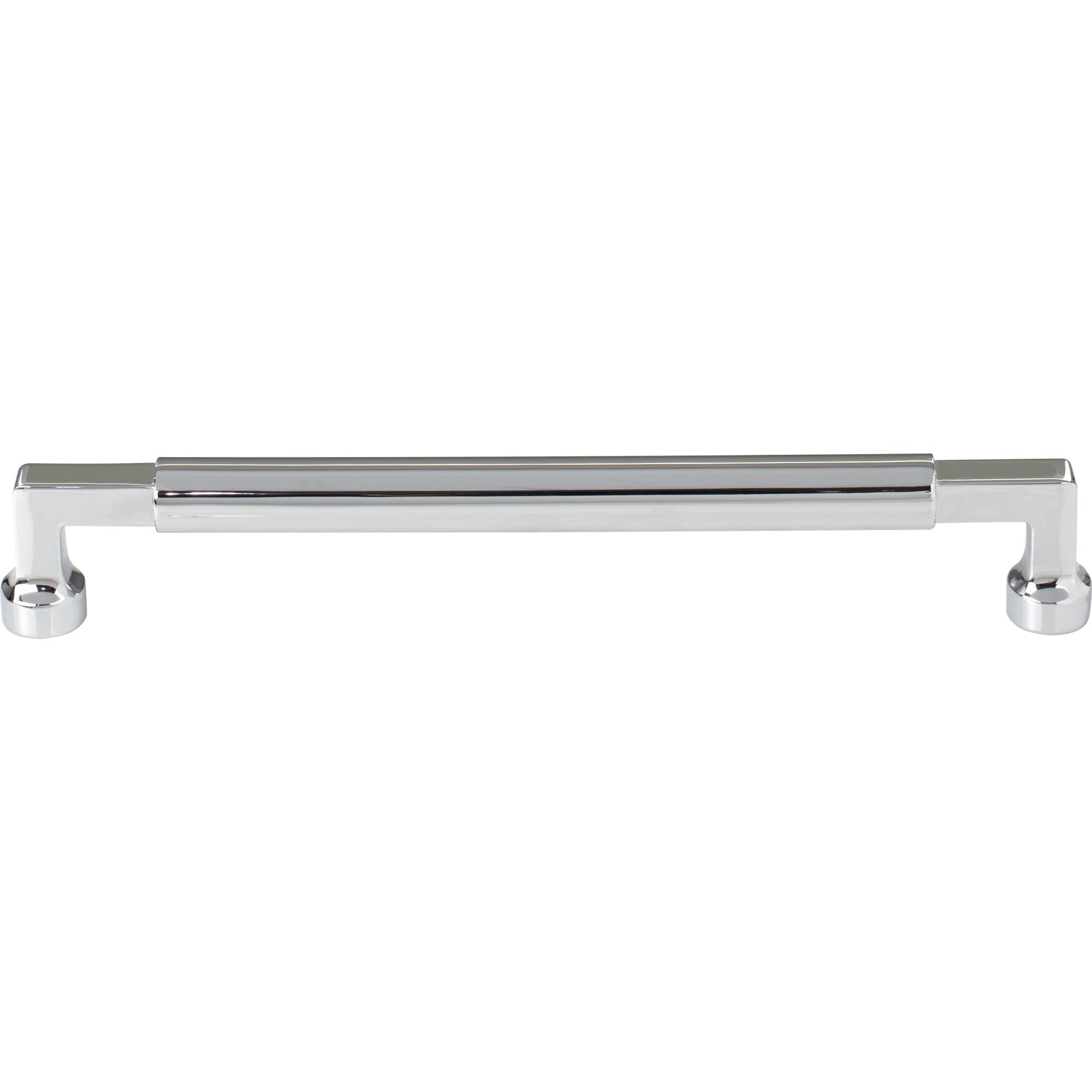 Worldwide Flooring Design Center Cumberland Pull 7 9/16 Inch (c-c) Polished Chrome Cumberland Pull 7 9/16 Inch (c-c) Polished Chrome Top Knobs Decorative Hardware