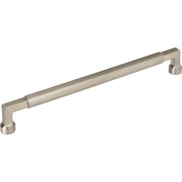 Worldwide Flooring Design Center Cumberland Pull 8 13/16 Inch (c-c) Brushed Satin Nickel Cumberland Pull 8 13/16 Inch (c-c) Brushed Satin Nickel Top Knobs Decorative Hardware