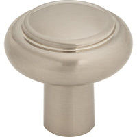 Worldwide Flooring Design Center Clarence Knob 1 1/4 Inch Brushed Satin Nickel Clarence Knob 1 1/4 Inch Brushed Satin Nickel Top Knobs Decorative Hardware