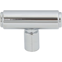 Worldwide Flooring Design Center Clarence T-Knob 2 Inch Polished Chrome Clarence T-Knob 2 Inch Polished Chrome Top Knobs Decorative Hardware