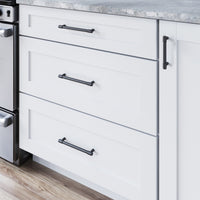 Worldwide Flooring Design Center Clarence Pull 5 1/16 Inch (c-c) Flat Black Clarence Pull 5 1/16 Inch (c-c) Flat Black Top Knobs Decorative Hardware