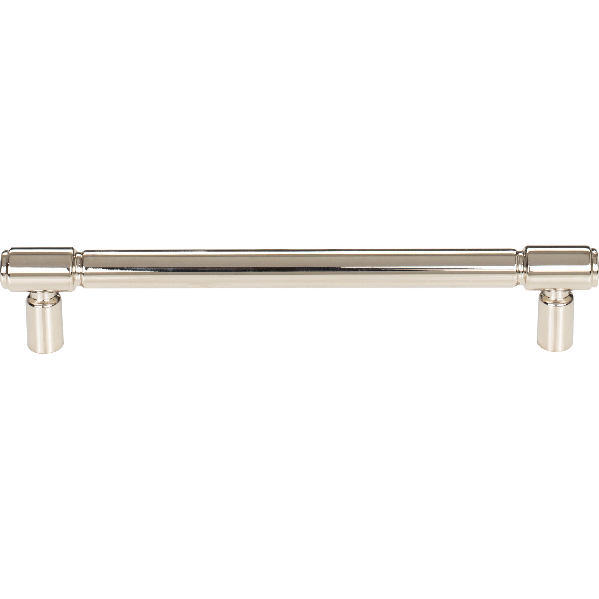Worldwide Flooring Design Center Clarence Pull 6 5/16 Inch (c-c) Polished Nickel Clarence Pull 6 5/16 Inch (c-c) Polished Nickel Top Knobs Decorative Hardware