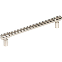 Worldwide Flooring Design Center Clarence Pull 6 5/16 Inch (c-c) Polished Nickel Clarence Pull 6 5/16 Inch (c-c) Polished Nickel Top Knobs Decorative Hardware