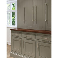 Worldwide Flooring Design Center Clarence Pull 12 Inch (c-c) Polished Nickel Clarence Pull 12 Inch (c-c) Polished Nickel Top Knobs Decorative Hardware
