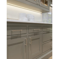 Worldwide Flooring Design Center Clarence Pull 12 Inch (c-c) Polished Nickel Clarence Pull 12 Inch (c-c) Polished Nickel Top Knobs Decorative Hardware
