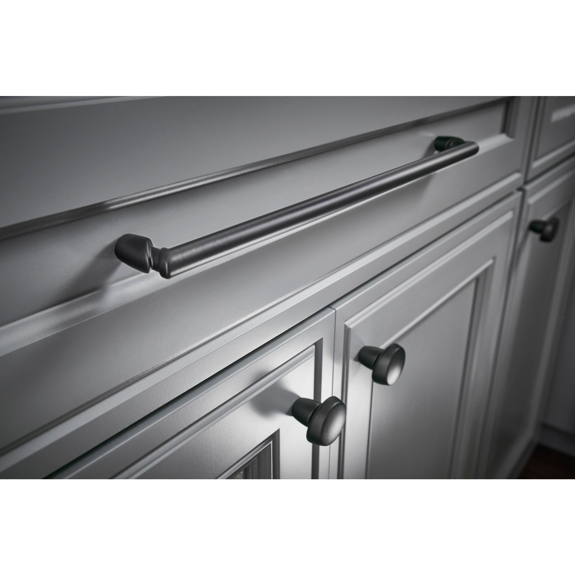 Worldwide Flooring Design Center Florham Knob 1 1/4 Inch Flat Black Florham Knob 1 1/4 Inch Flat Black Top Knobs Decorative Hardware