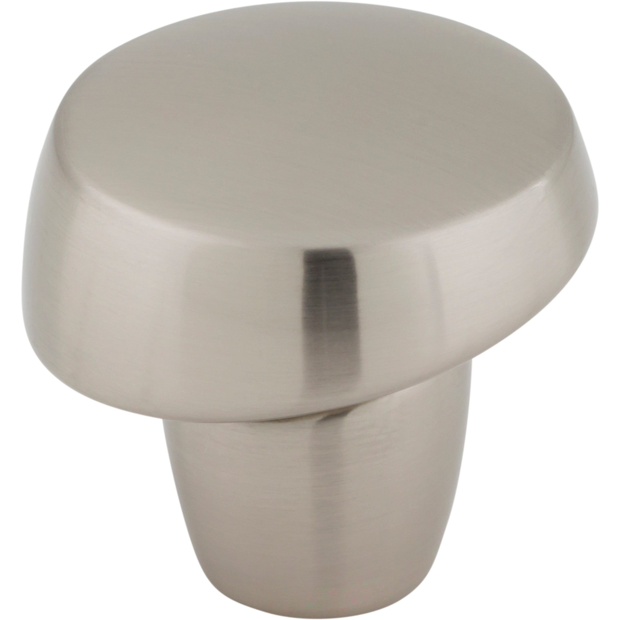 Worldwide Flooring Design Center Florham Slant Knob 1 1/4 Inch Brushed Satin Nickel Florham Slant Knob 1 1/4 Inch Brushed Satin Nickel Top Knobs Decorative Hardware