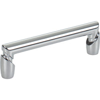 Worldwide Flooring Design Center Florham Pull 3 3/4 Inch (c-c) Polished Chrome Florham Pull 3 3/4 Inch (c-c) Polished Chrome Top Knobs Decorative Hardware