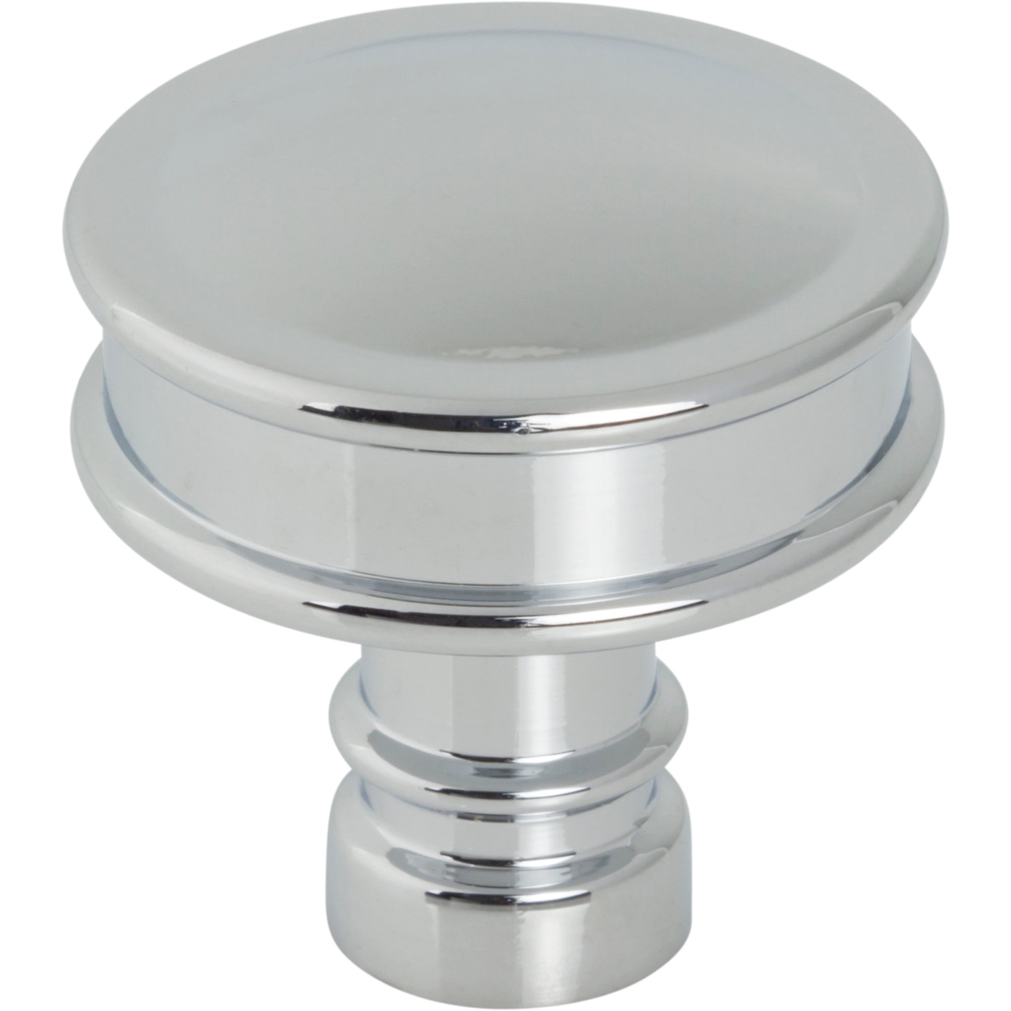 Worldwide Flooring Design Center Cranford Knob 1 1/4 Inch Polished Chrome Cranford Knob 1 1/4 Inch Polished Chrome Top Knobs Decorative Hardware