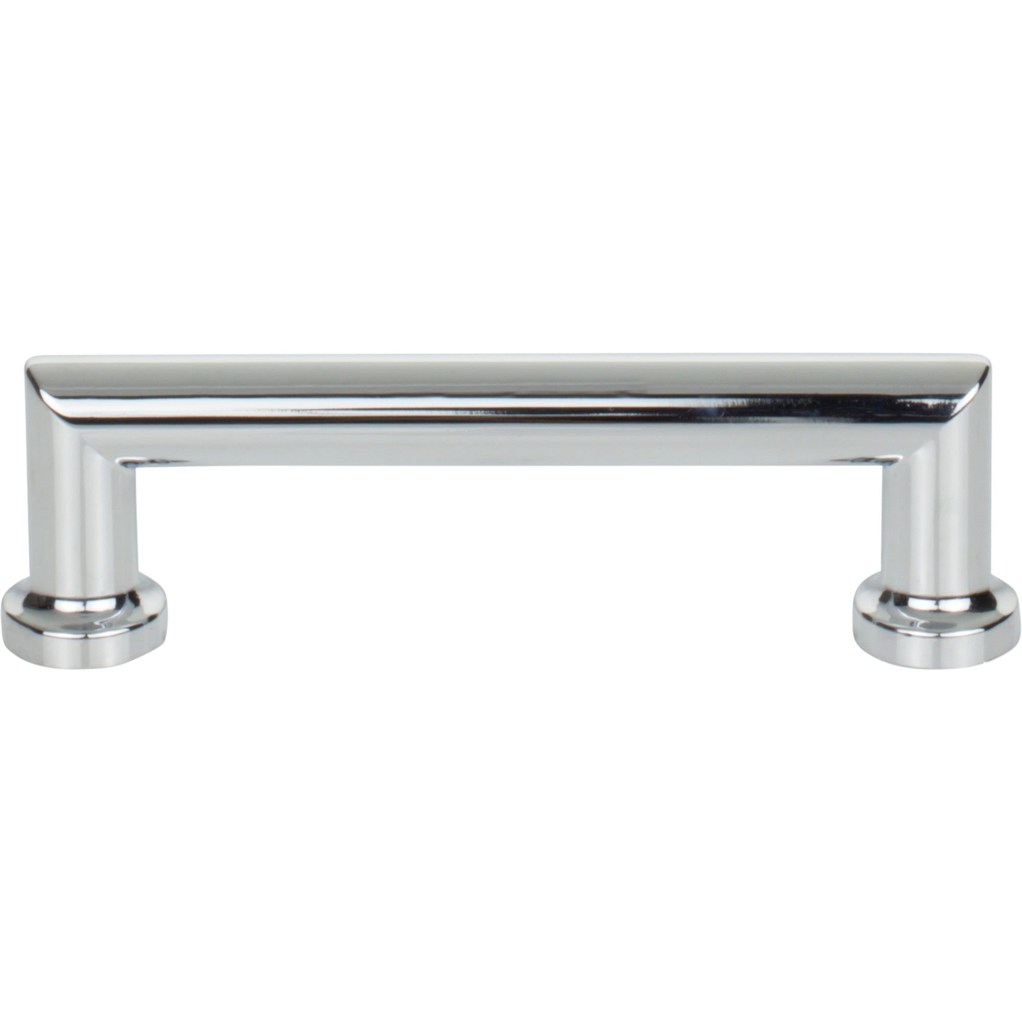 Worldwide Flooring Design Center Morris Pull 3 3/4 Inch (c-c) Polished Chrome Morris Pull 3 3/4 Inch (c-c) Polished Chrome Top Knobs Decorative Hardware