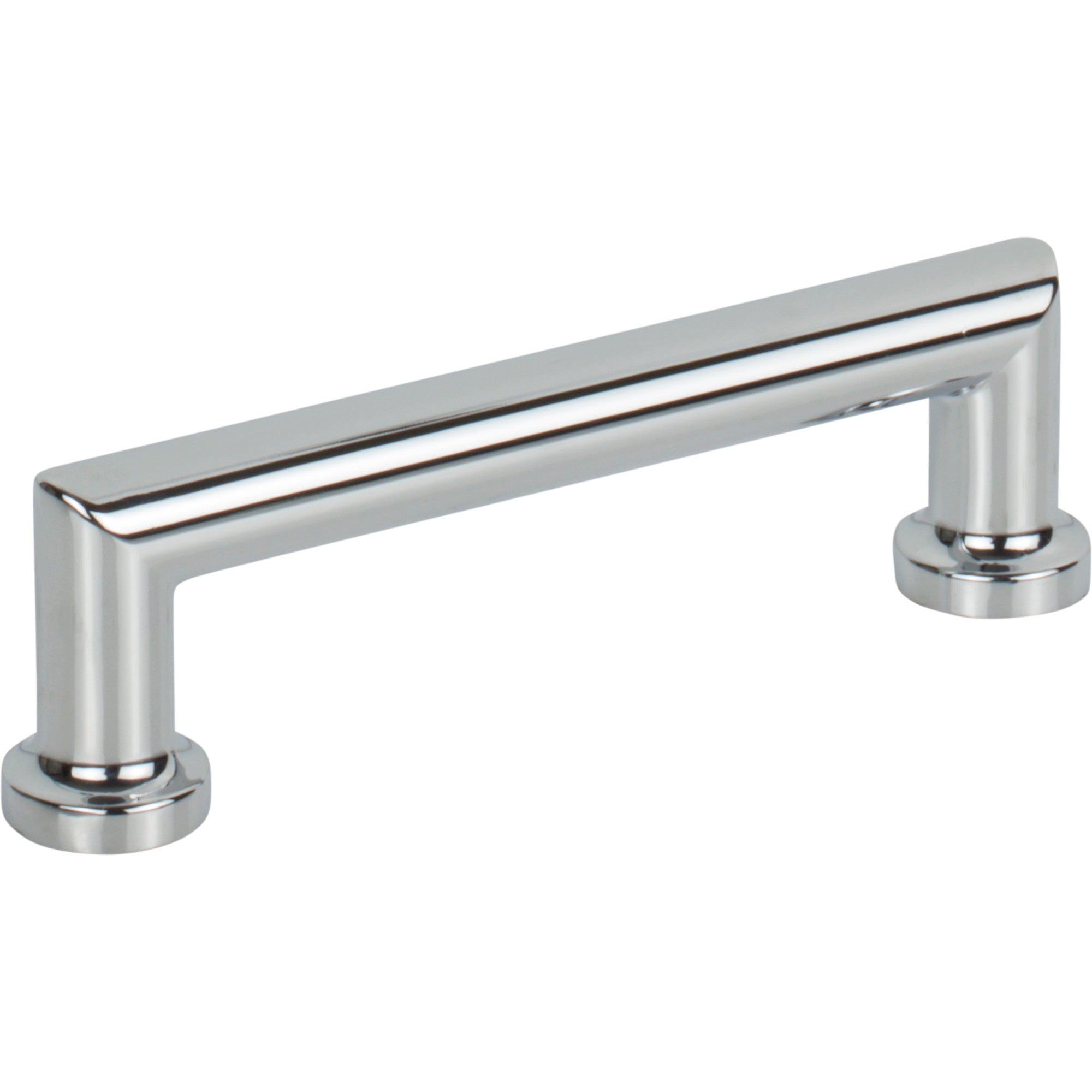 Worldwide Flooring Design Center Morris Pull 3 3/4 Inch (c-c) Polished Chrome Morris Pull 3 3/4 Inch (c-c) Polished Chrome Top Knobs Decorative Hardware