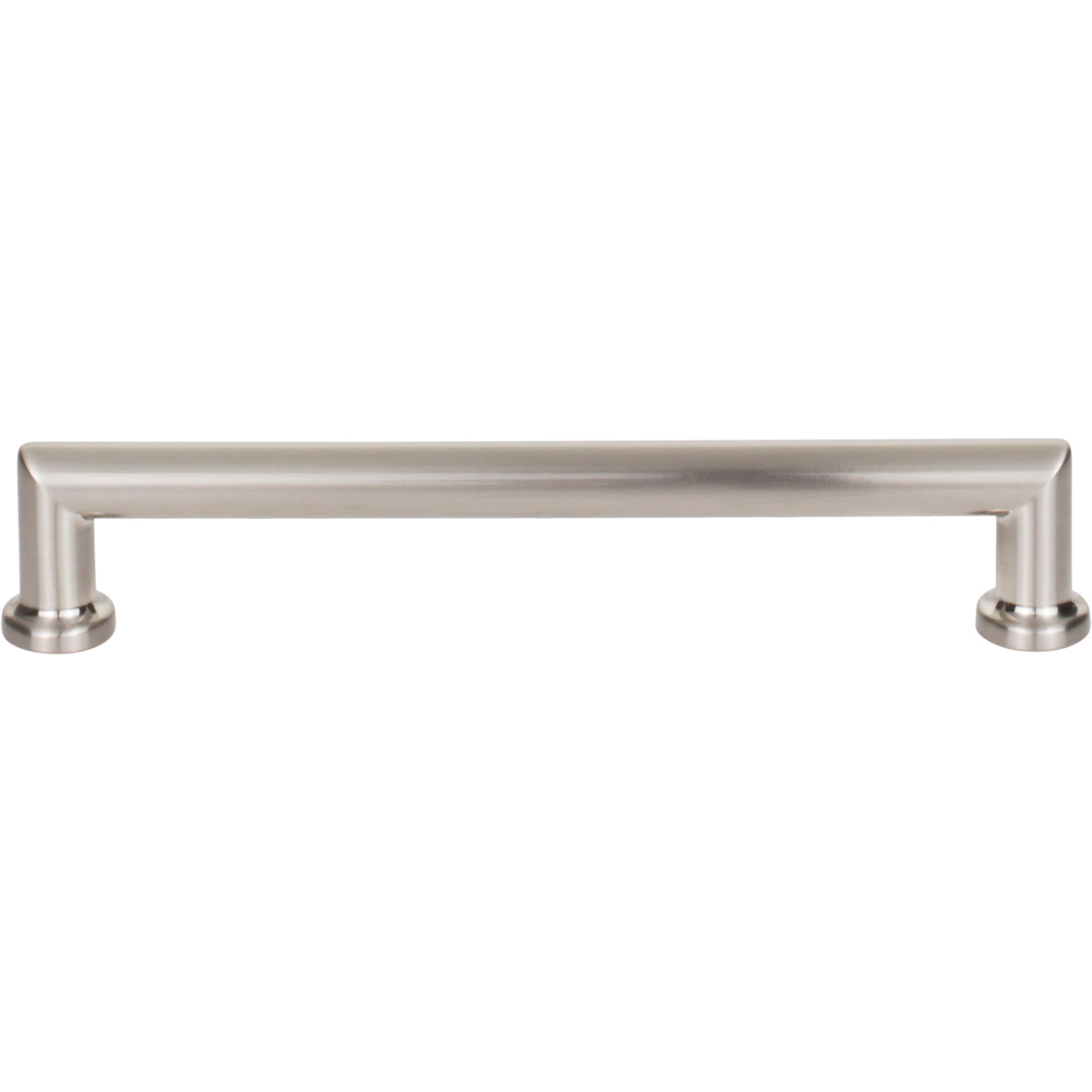 Worldwide Flooring Design Center Morris Pull 6 5/16 Inch (c-c) Brushed Satin Nickel Morris Pull 6 5/16 Inch (c-c) Brushed Satin Nickel Top Knobs Decorative Hardware
