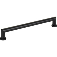 Worldwide Flooring Design Center Morris Pull 7 9/16 Inch (c-c) Flat Black Morris Pull 7 9/16 Inch (c-c) Flat Black Top Knobs Decorative Hardware