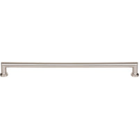 Worldwide Flooring Design Center Morris Pull 12 Inch (c-c) Brushed Satin Nickel Morris Pull 12 Inch (c-c) Brushed Satin Nickel Top Knobs Decorative Hardware