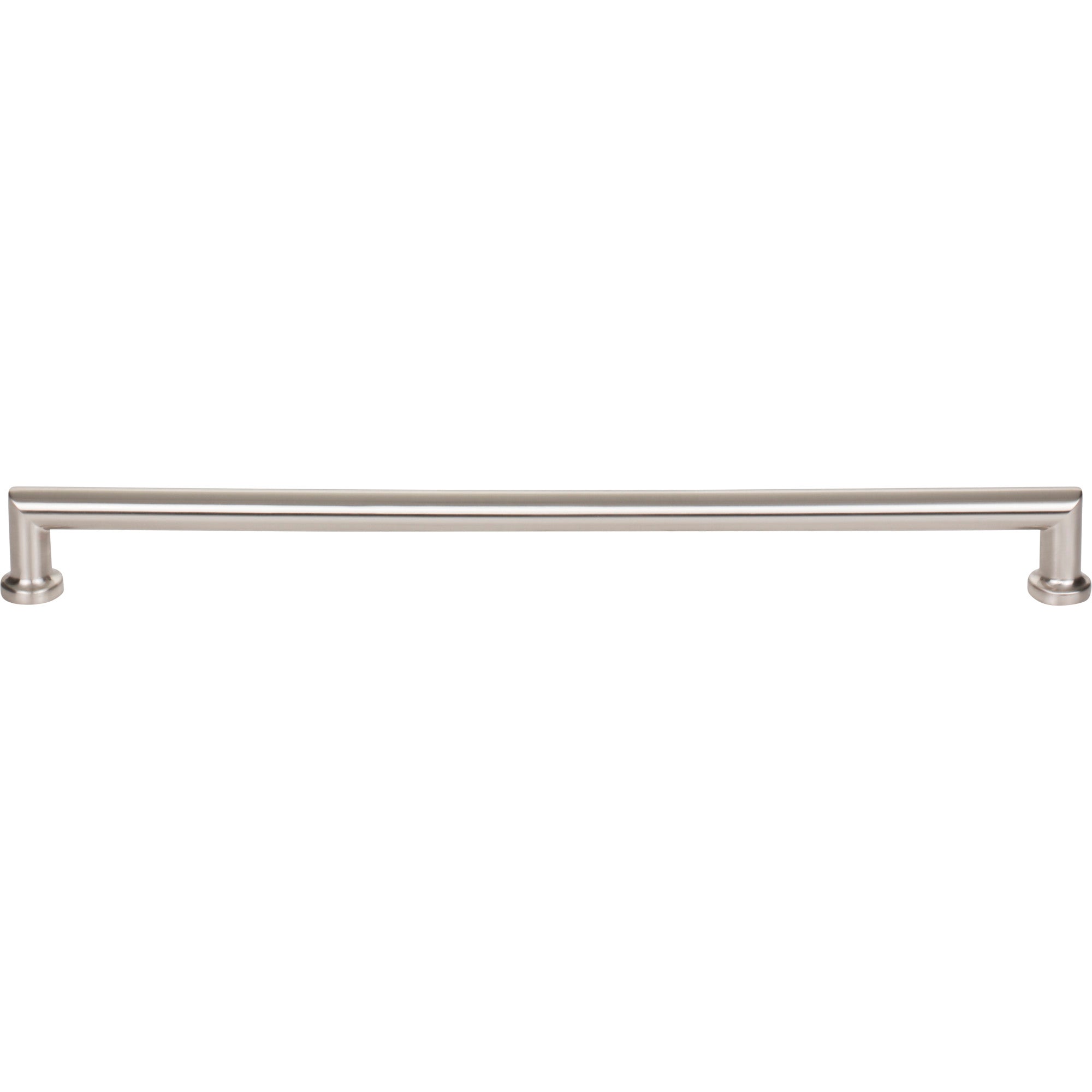 Worldwide Flooring Design Center Morris Pull 12 Inch (c-c) Brushed Satin Nickel Morris Pull 12 Inch (c-c) Brushed Satin Nickel Top Knobs Decorative Hardware