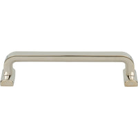 Worldwide Flooring Design Center Harrison Pull 5 1/16 Inch (c-c) Polished Nickel Harrison Pull 5 1/16 Inch (c-c) Polished Nickel Top Knobs Decorative Hardware