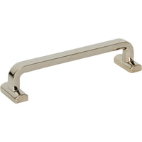 Worldwide Flooring Design Center Harrison Pull 5 1/16 Inch (c-c) Polished Nickel Harrison Pull 5 1/16 Inch (c-c) Polished Nickel Top Knobs Decorative Hardware