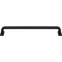 Worldwide Flooring Design Center Harrison Pull 8 13/16 Inch (c-c) Flat Black Harrison Pull 8 13/16 Inch (c-c) Flat Black Top Knobs Decorative Hardware