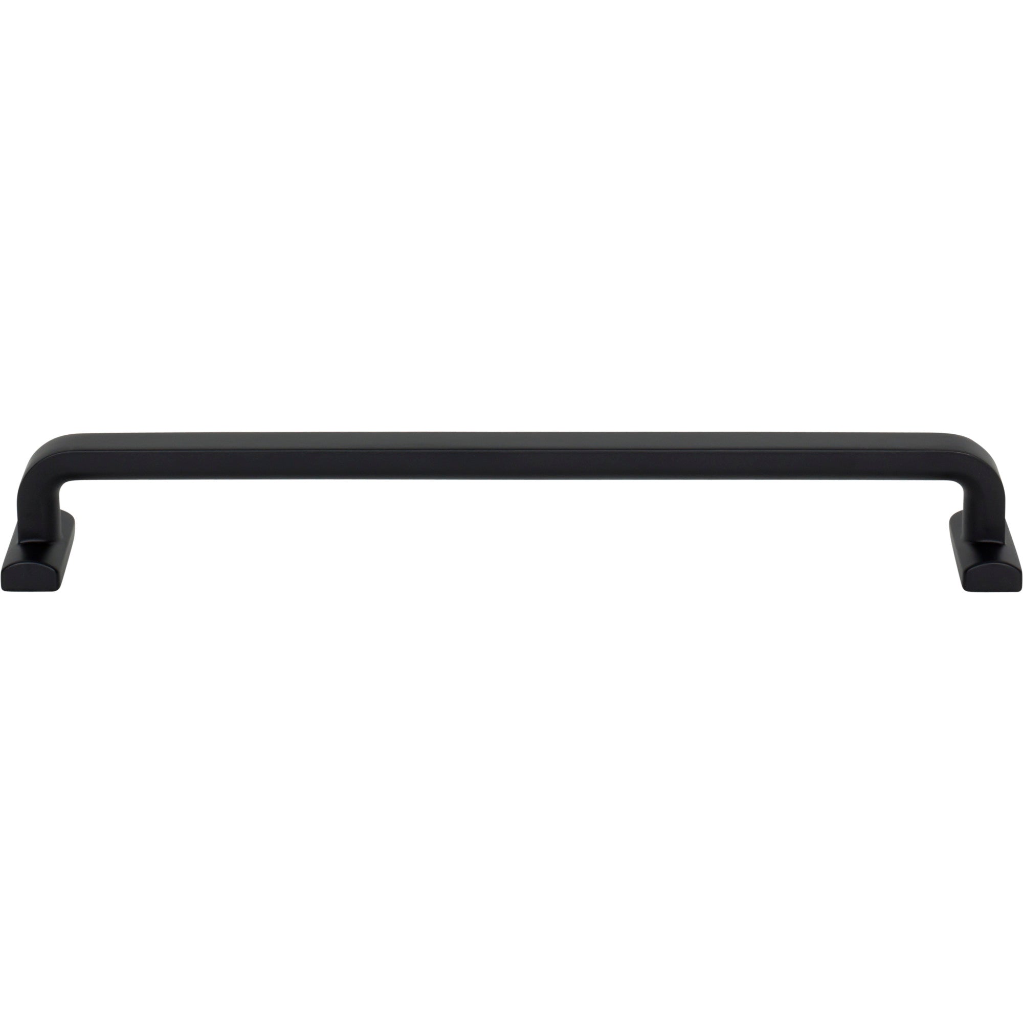 Worldwide Flooring Design Center Harrison Pull 8 13/16 Inch (c-c) Flat Black Harrison Pull 8 13/16 Inch (c-c) Flat Black Top Knobs Decorative Hardware