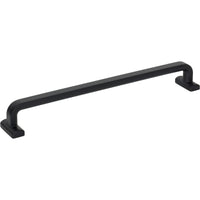 Worldwide Flooring Design Center Harrison Pull 8 13/16 Inch (c-c) Flat Black Harrison Pull 8 13/16 Inch (c-c) Flat Black Top Knobs Decorative Hardware
