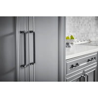 Worldwide Flooring Design Center Harrison Pull 8 13/16 Inch (c-c) Flat Black Harrison Pull 8 13/16 Inch (c-c) Flat Black Top Knobs Decorative Hardware