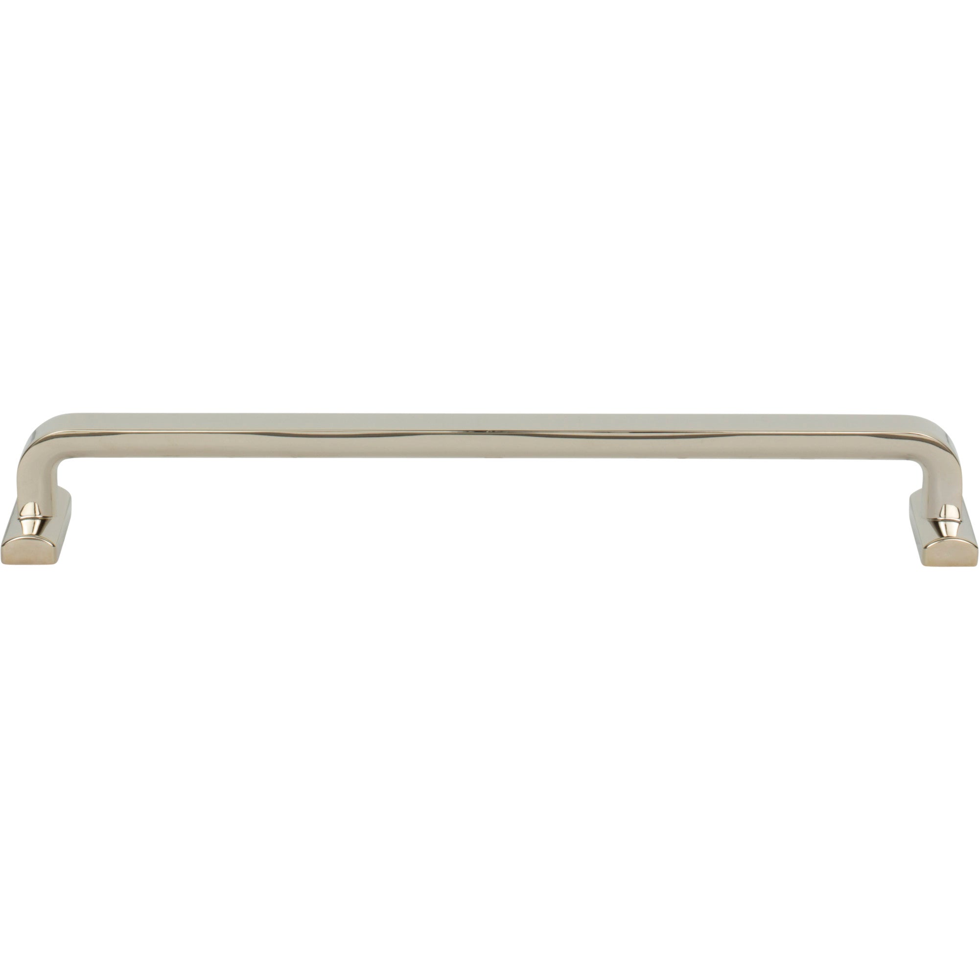 Worldwide Flooring Design Center Harrison Pull 8 13/16 Inch (c-c) Polished Nickel Harrison Pull 8 13/16 Inch (c-c) Polished Nickel Top Knobs Decorative Hardware