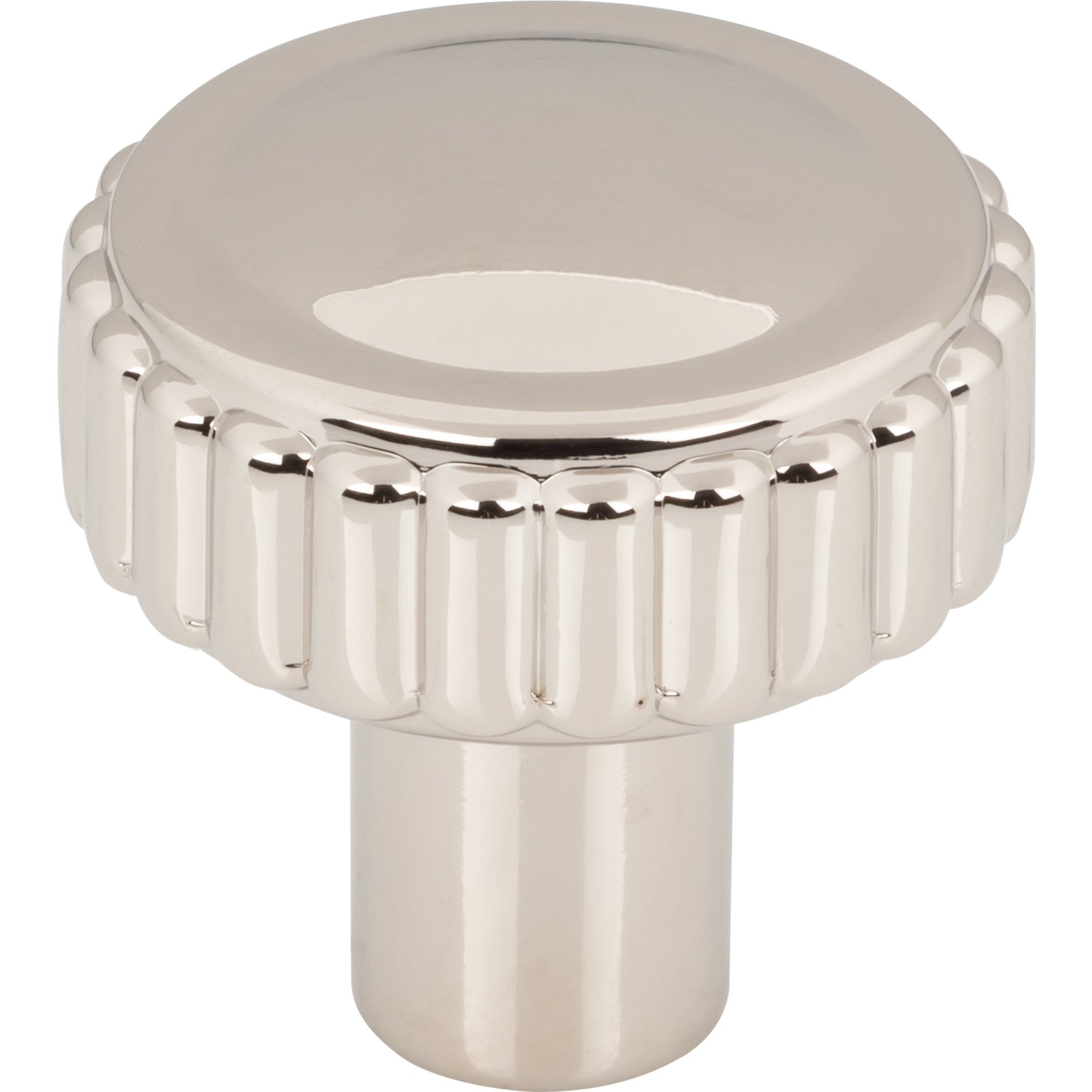 Worldwide Flooring Design Center Holden Knob 1 1/4 Inch Polished Nickel Holden Knob 1 1/4 Inch Polished Nickel Top Knobs Decorative Hardware
