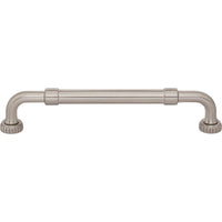 Worldwide Flooring Design Center Holden Pull 6 5/16 Inch (c-c) Brushed Satin Nickel Holden Pull 6 5/16 Inch (c-c) Brushed Satin Nickel Top Knobs Decorative Hardware