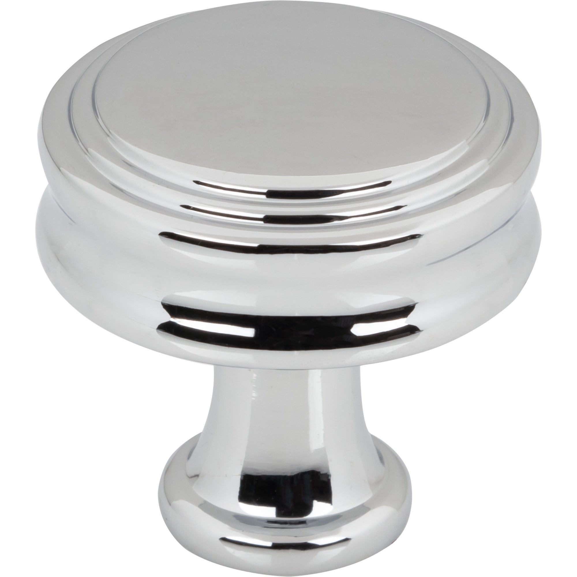Worldwide Flooring Design Center Coddington Knob 1 1/4 Inch Polished Chrome Coddington Knob 1 1/4 Inch Polished Chrome Top Knobs Decorative Hardware