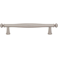Worldwide Flooring Design Center Coddington Pull 5 1/16 Inch (c-c) Brushed Satin Nickel Coddington Pull 5 1/16 Inch (c-c) Brushed Satin Nickel Top Knobs Decorative Hardware