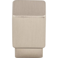 Worldwide Flooring Design Center Tapered Square Knob 3/4 Inch Brushed Satin Nickel Tapered Square Knob 3/4 Inch Brushed Satin Nickel Top Knobs Decorative Hardware